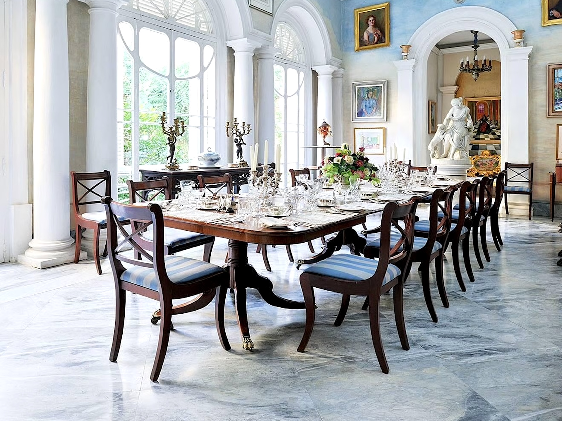 Salle à manger de la Casa Rocca Piccola, La Valette