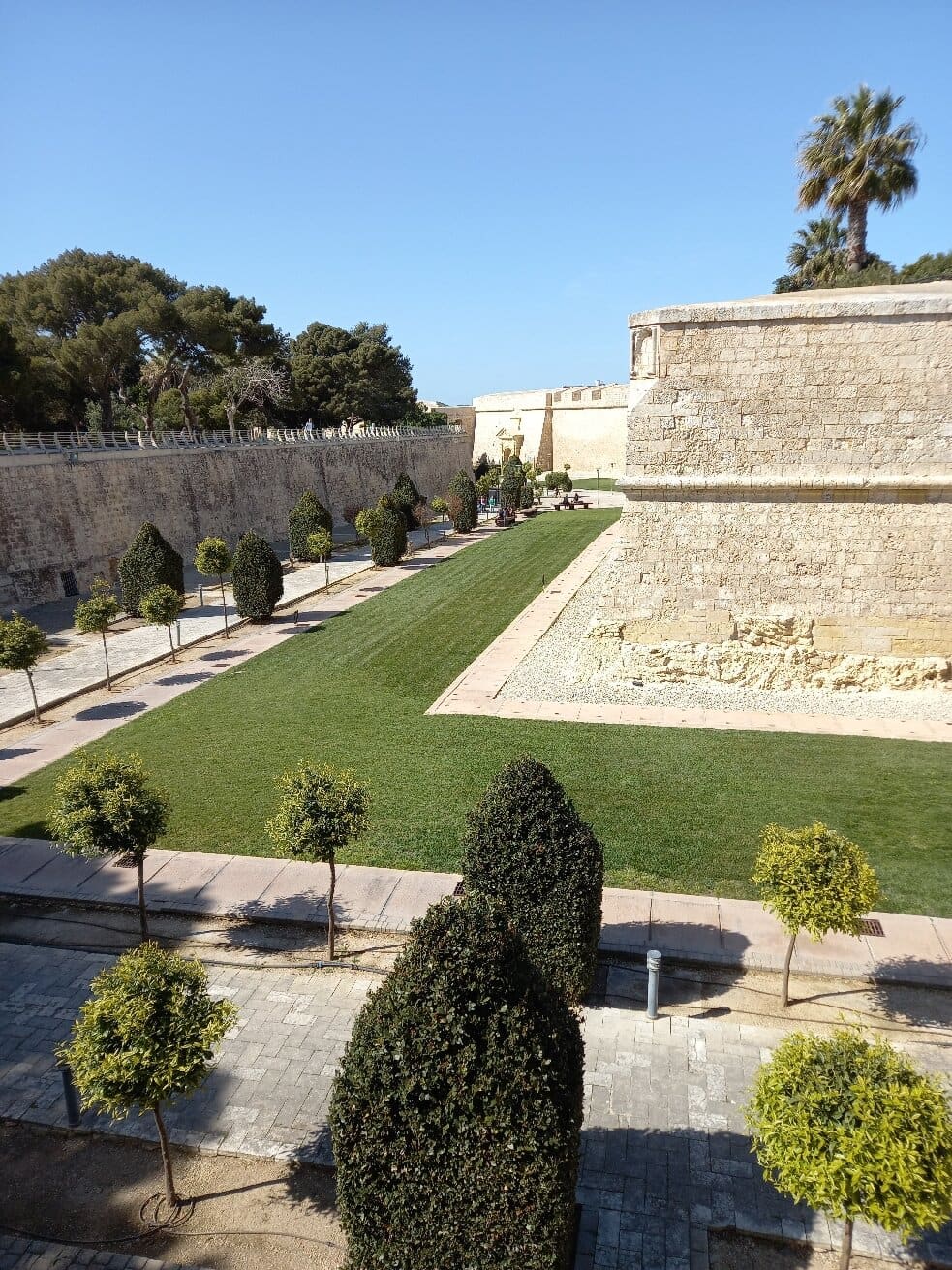 Mdina and Rabat walking tour Ramparts and dry moat gardens of Mdina