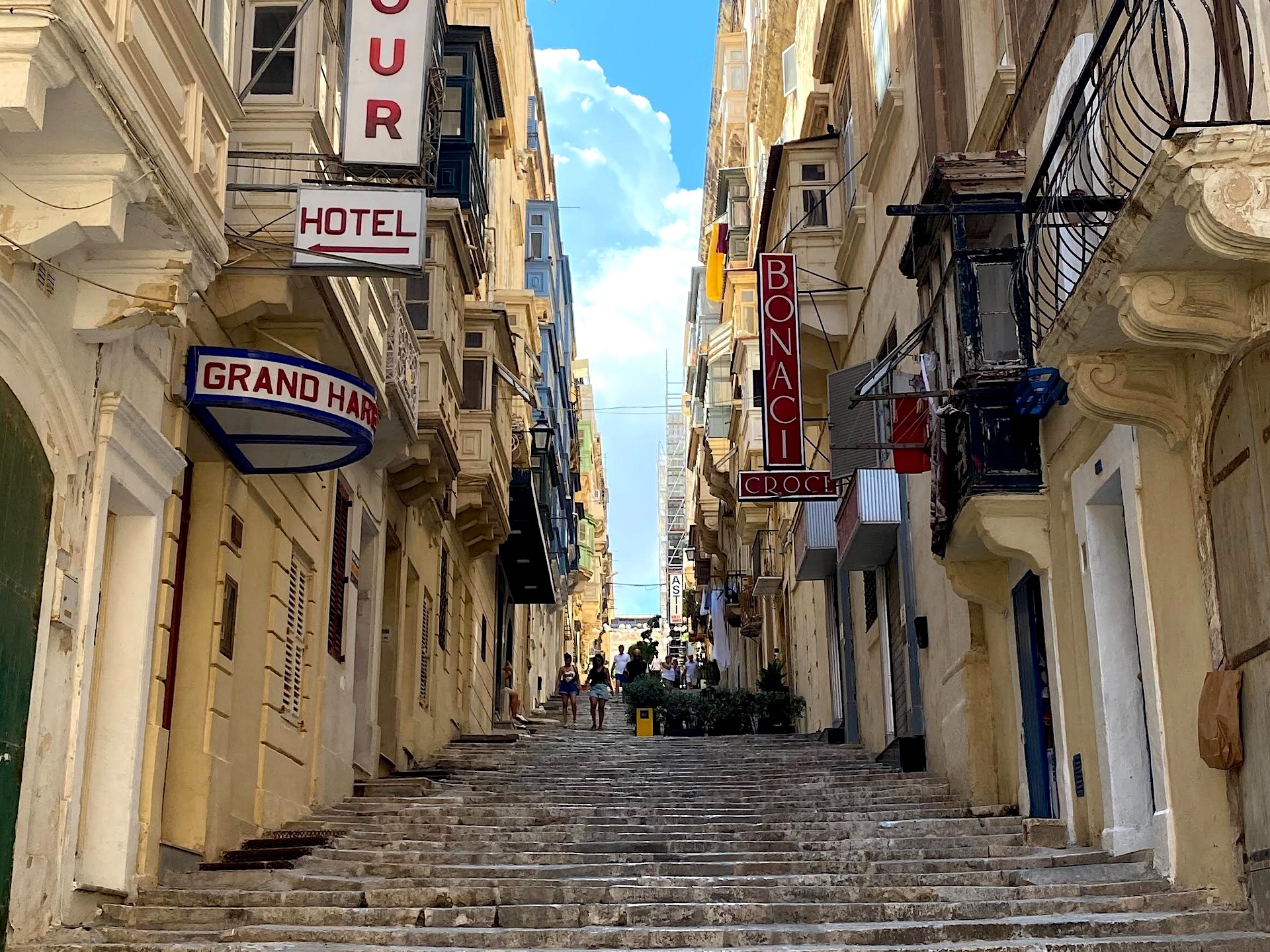 Staircase in a Valletta alley