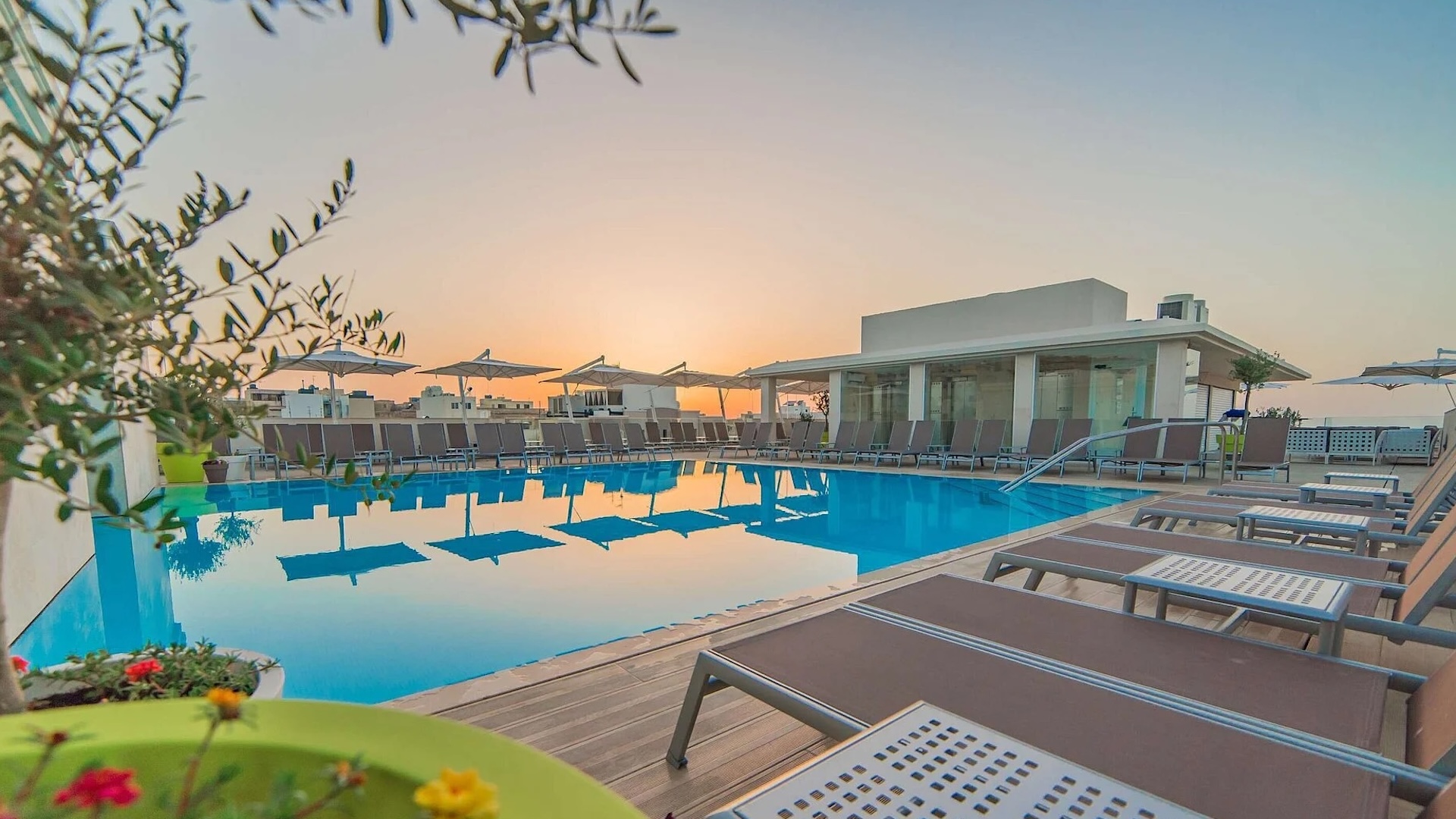 vista de la piscina del Maritim Antonine de Malta