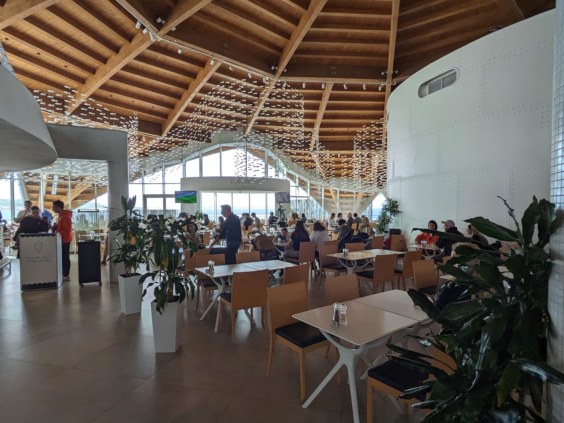 Sala de refeições do aquário de Malta