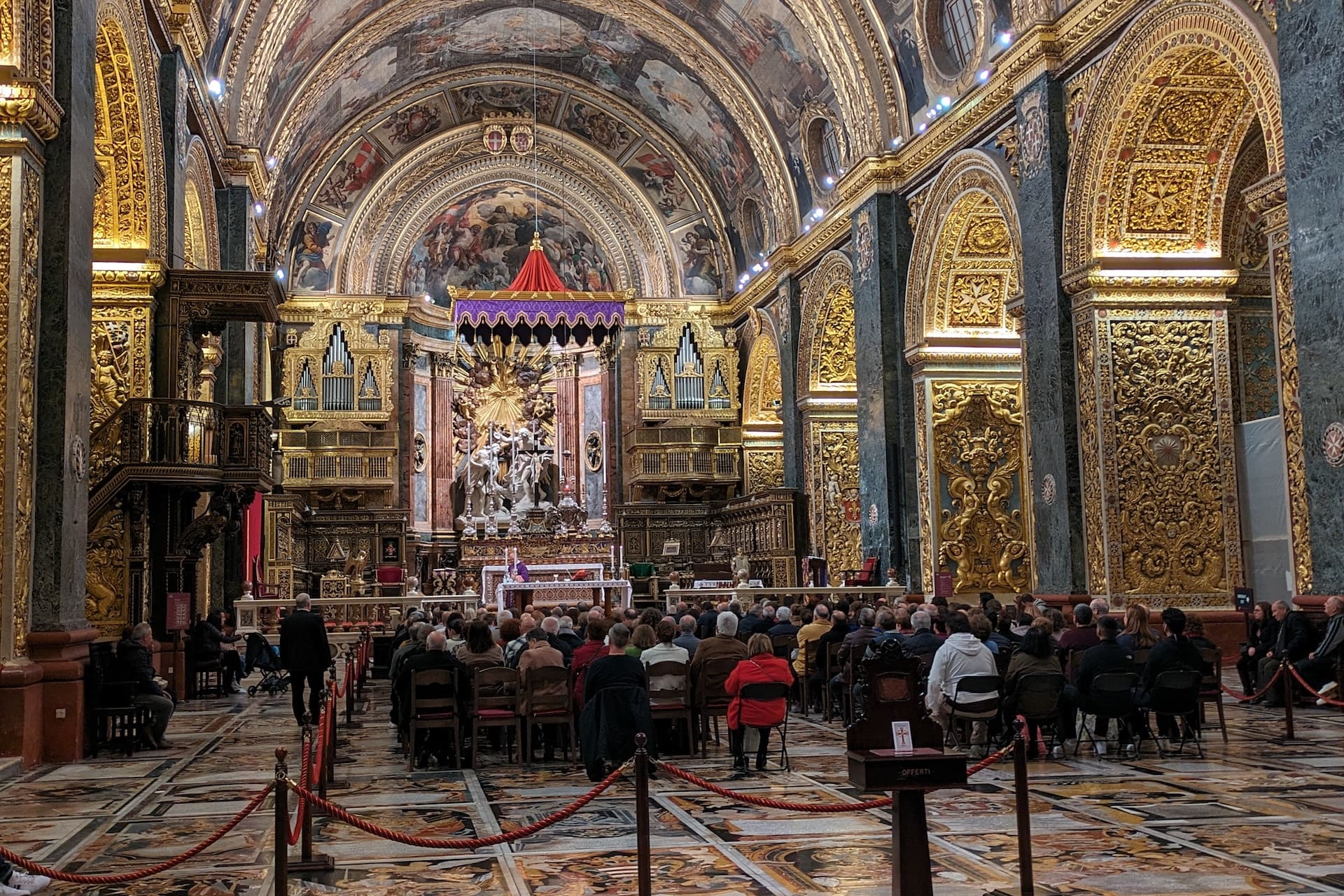 Religious Ceremony Valletta Mass at St. John's Co-Cathedral in Valletta