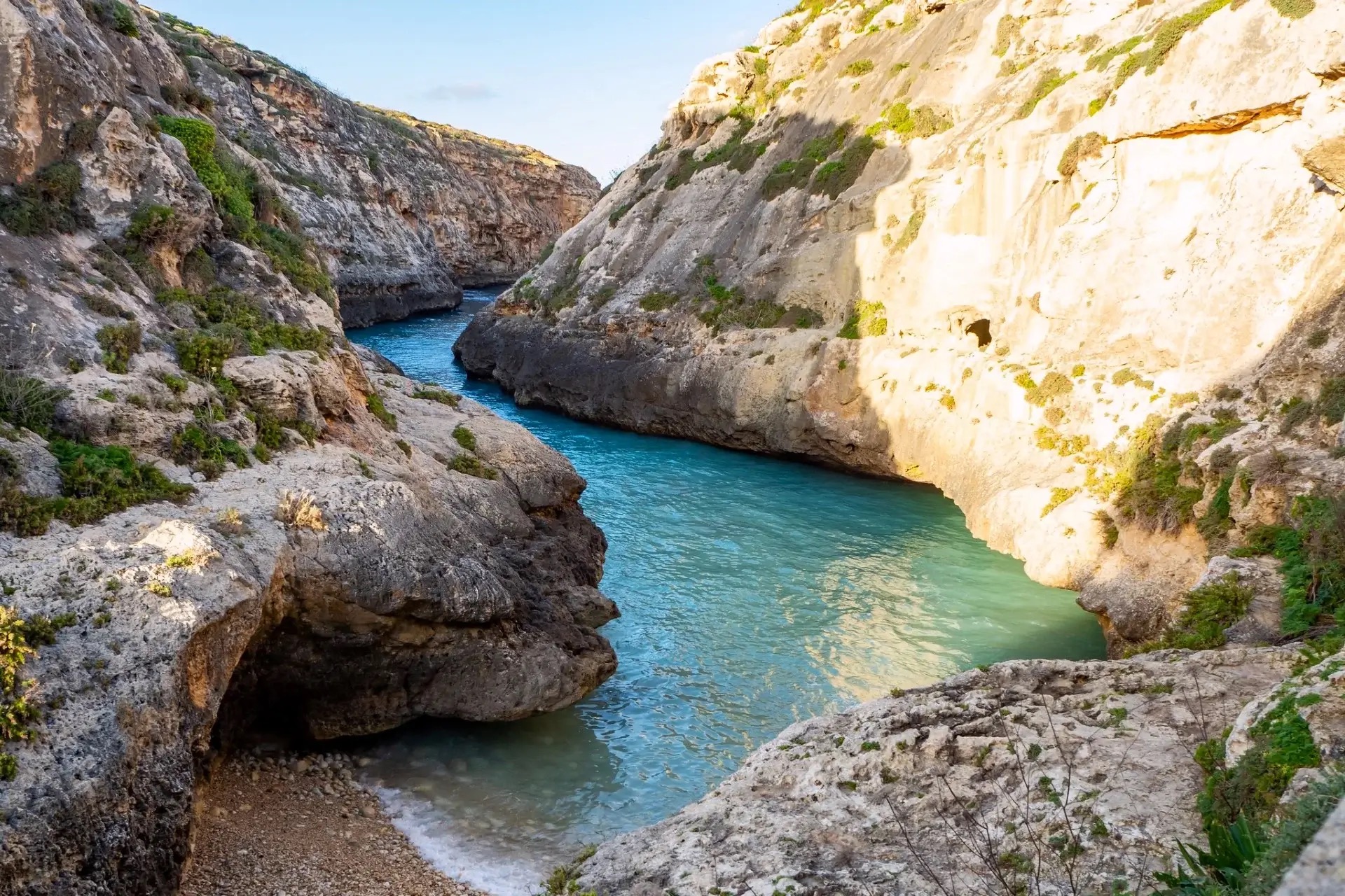 Wied il-Għasri, Gozo, Malta Wied il-Għasri, Gozo, Malta
