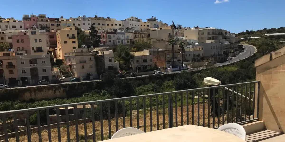 Valley View terrace Terrace of a Valley View accommodation at ESE Malta overlooking the village
