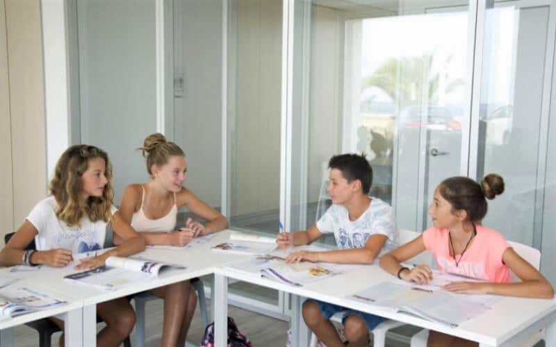 Junior courses at ESE Malta Young learners during an English lesson at ESE Malta