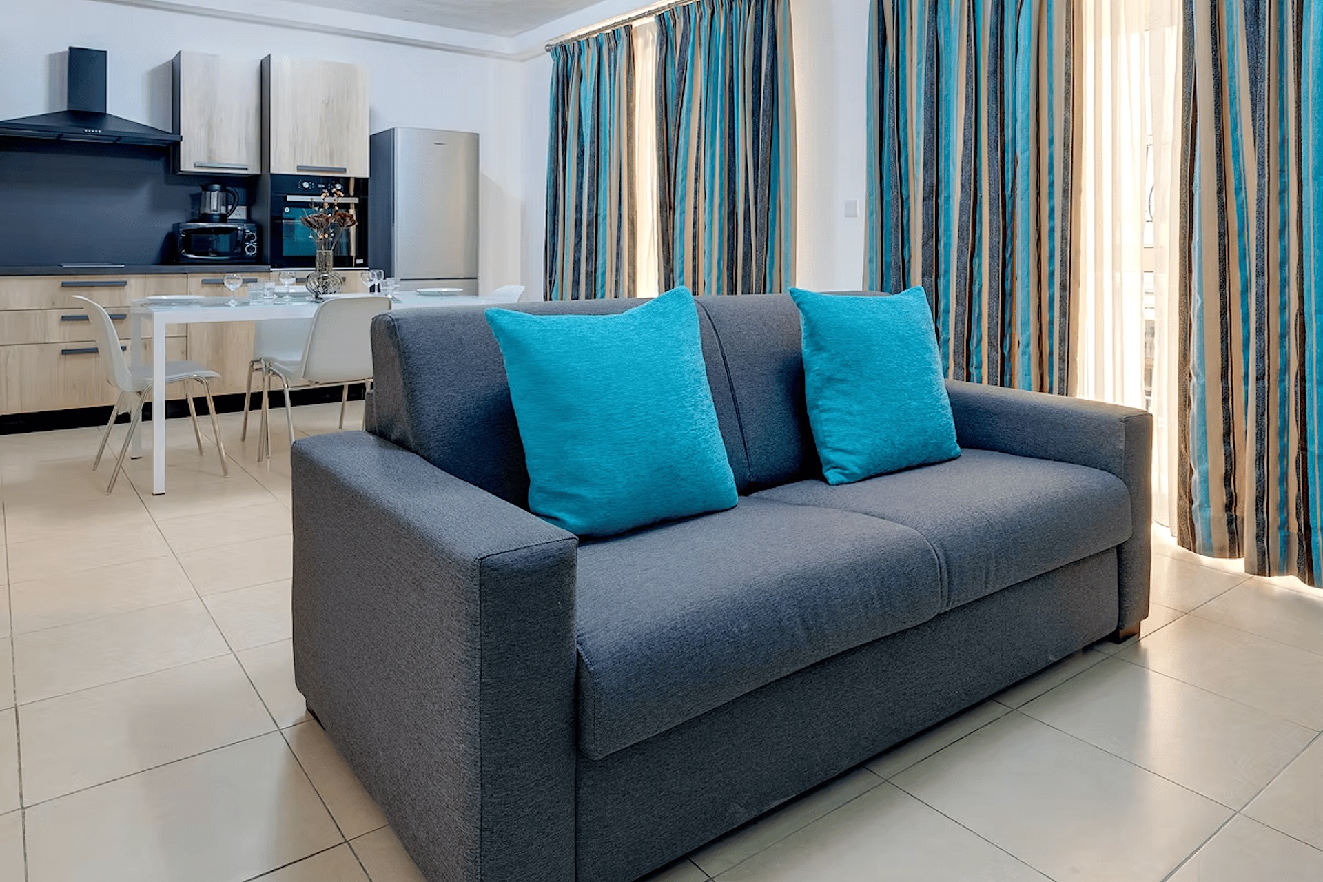 Résidence Tigné Suite d’IELS Malta Séjour d’un appartement de la résidence Tigné Suite d’IELS Malta