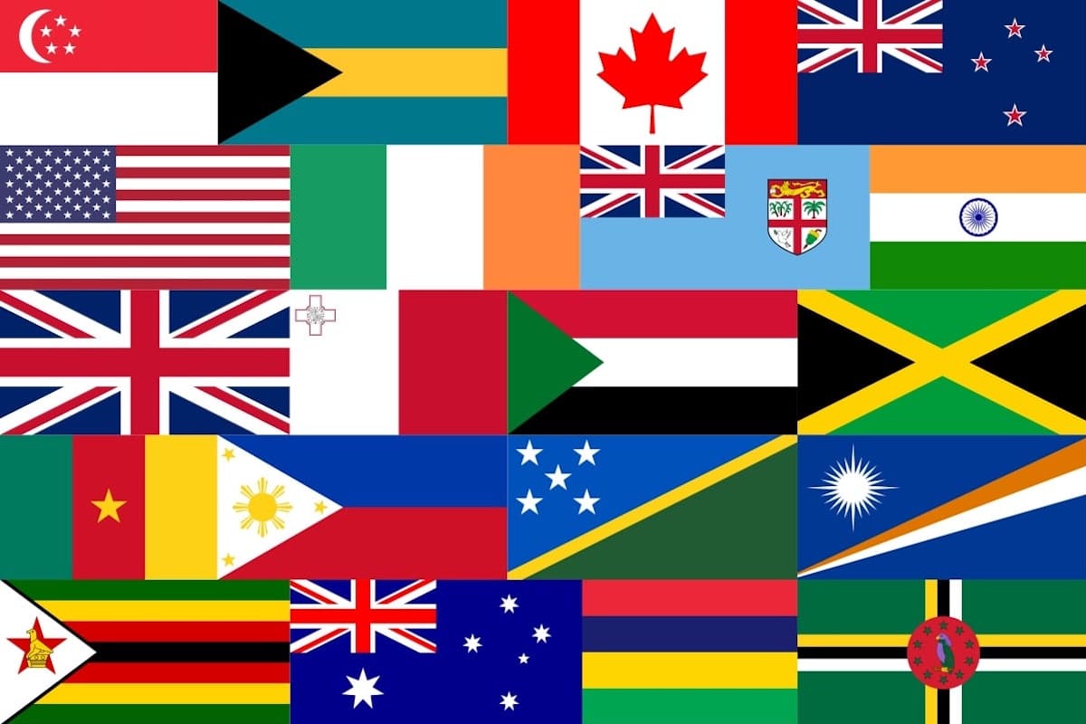 Liste des pays anglophones