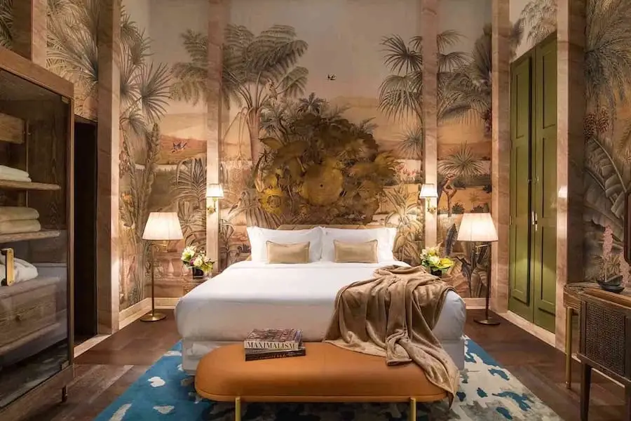 Chambre Jungle de l'Iniala Harbour House Chambre décorée sur le thème de la jungle de l'Iniala Harbour House