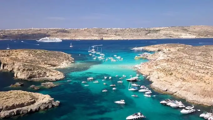 Blue Lagoon Malta with comino and cominotto