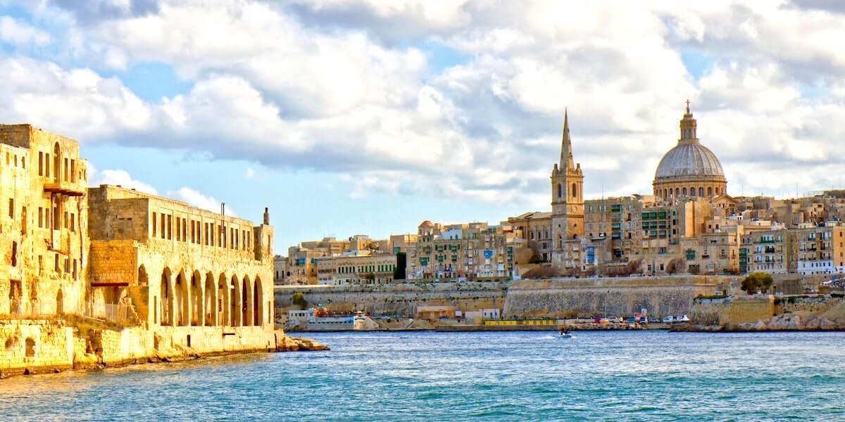 Vista da capital de Malta