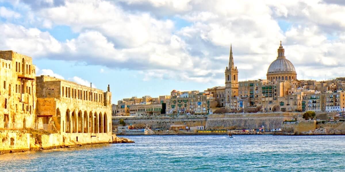 Vista sulla capitale di Malta