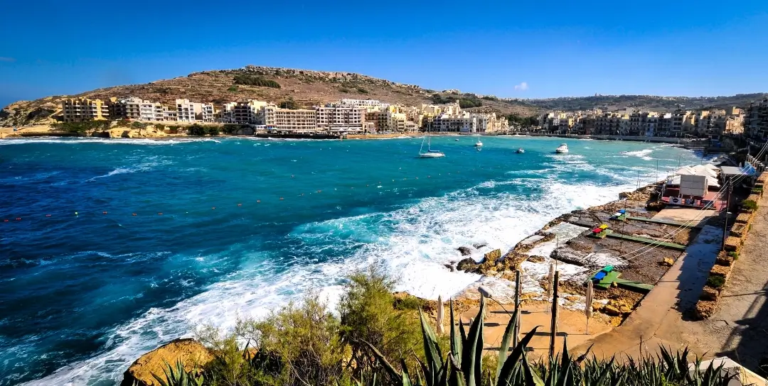 Baie de Marsalforn Gozo Malte