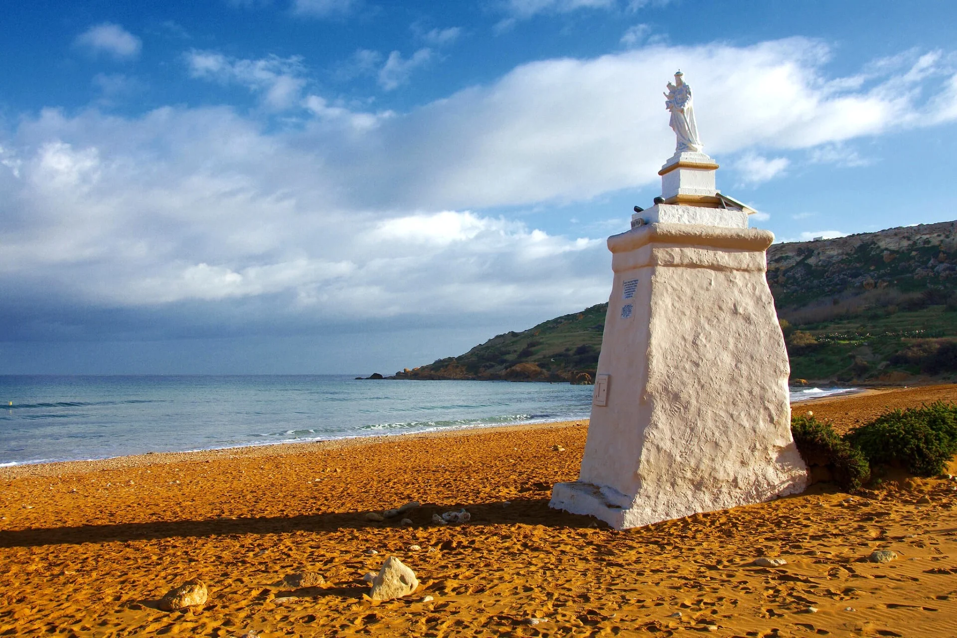 Statue de la baie de Ramla, Gozo, Malte