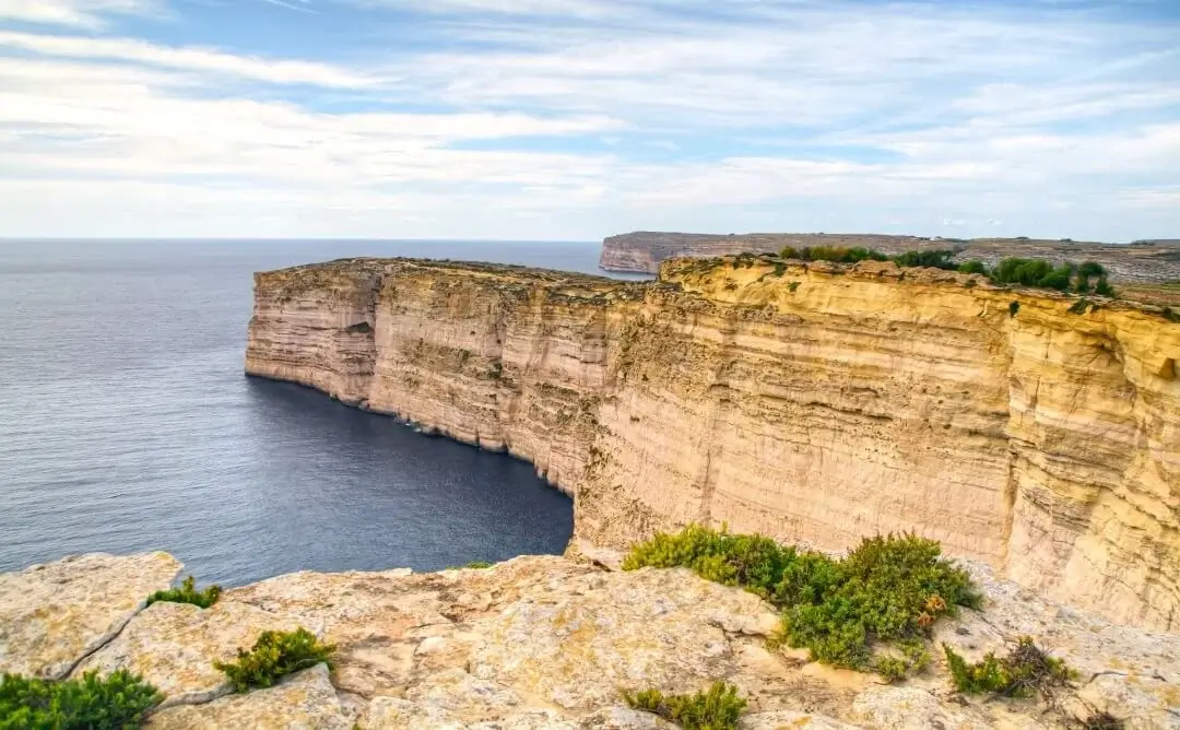 Falaises de Ta’ Ċenċ, Gozo, Malte