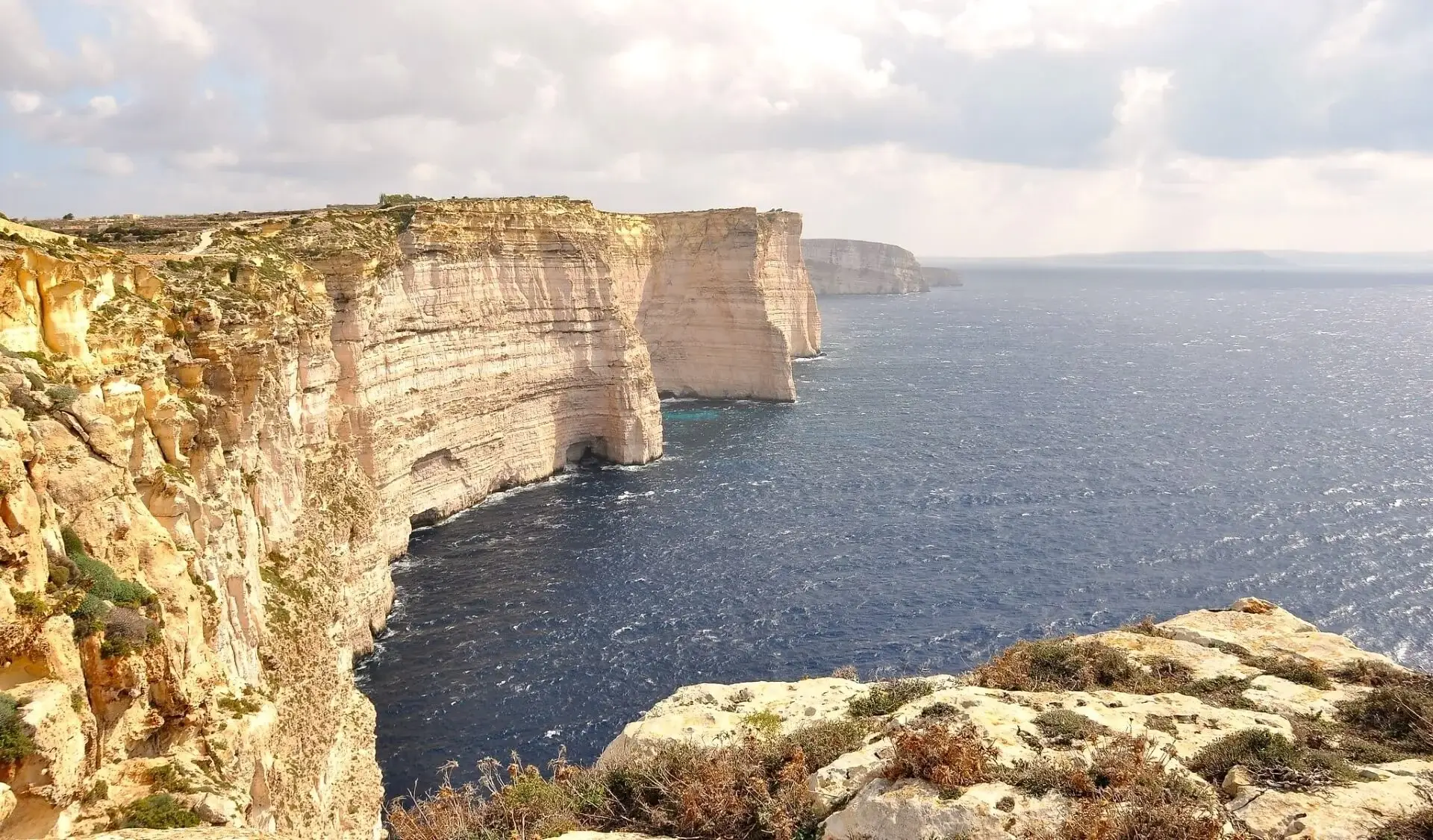 Falaises de Gozo, Malte