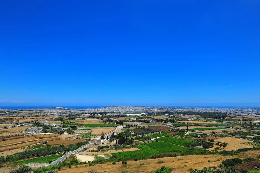 Vista desde las fortificaciones de Mdina