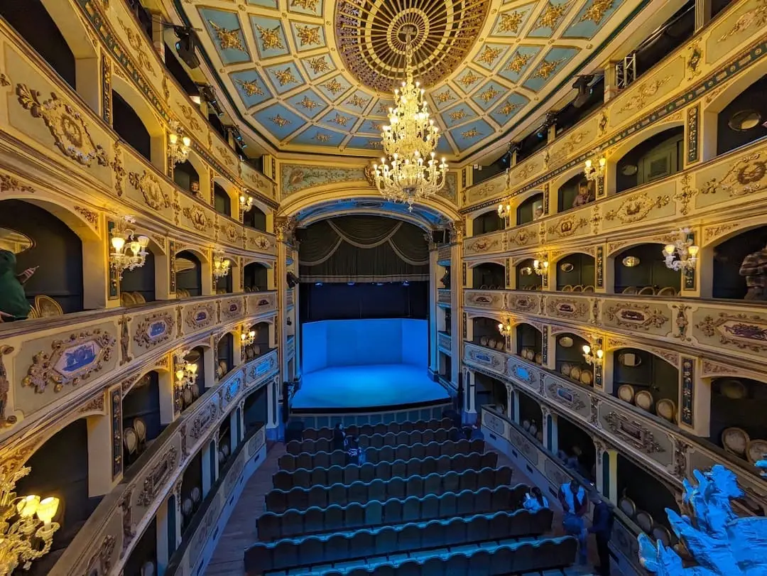 Central hall of Manoel Theatre in Malta