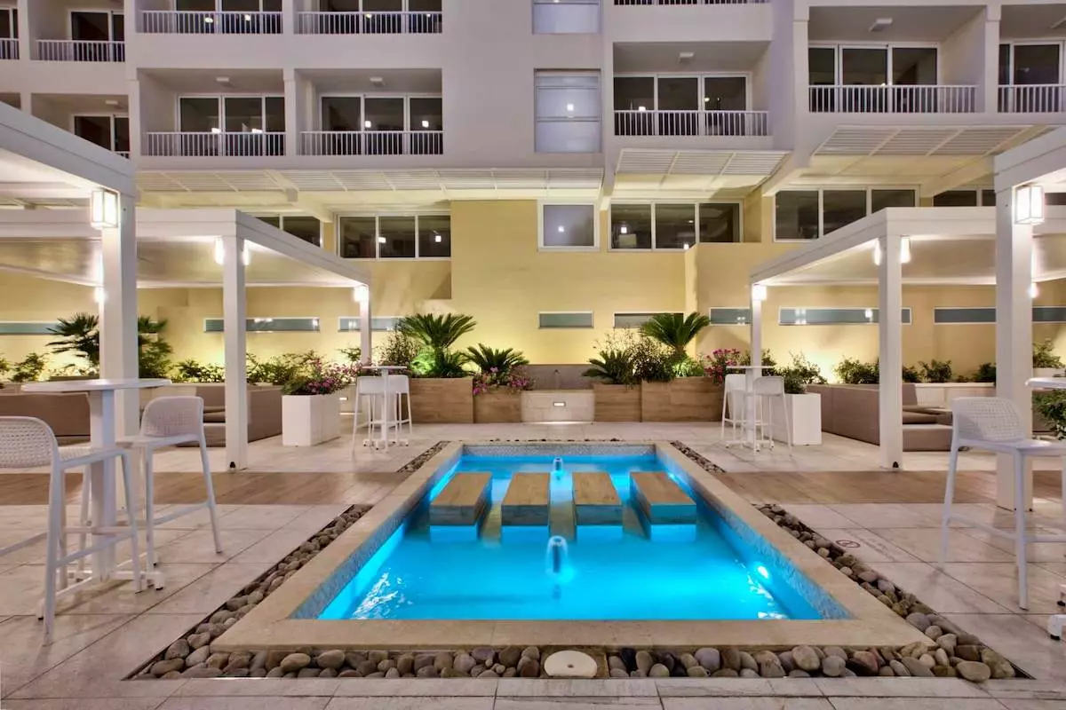 Courtyard of the Santana Hotel Malta