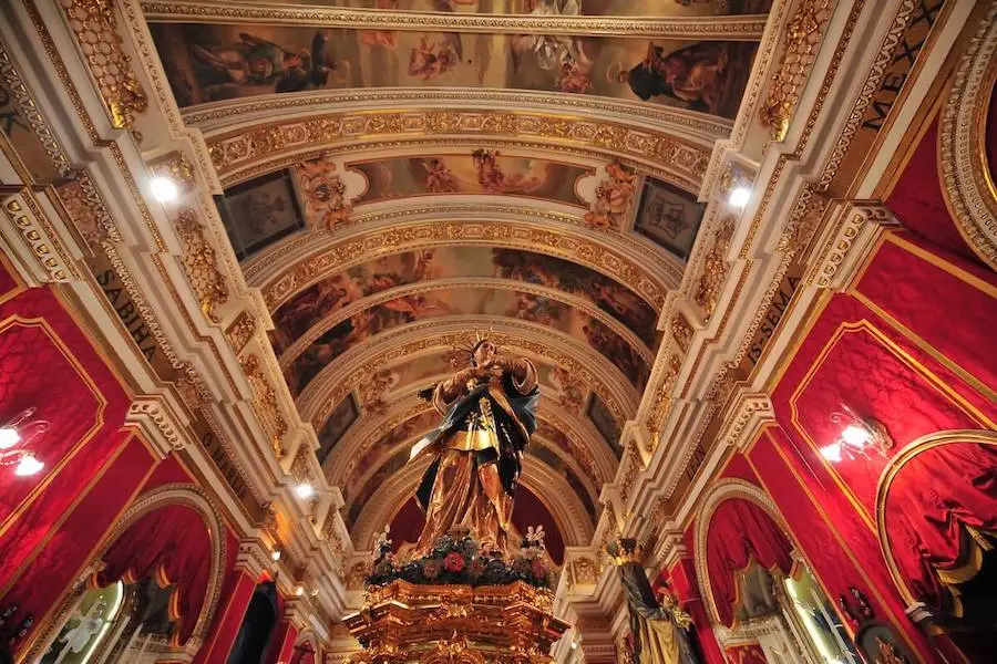 Plafond église st francis gozo Plafond de l'église St Franci à Gozo