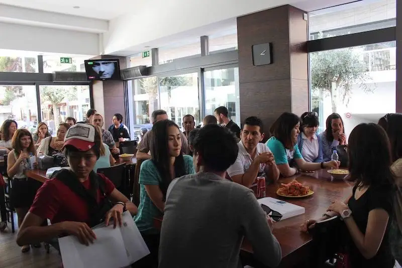 Modern cafeteria at ESE school in Malta