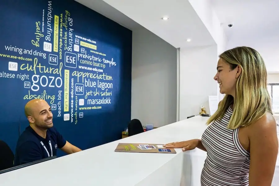 ESE Malta leisure activities department desk