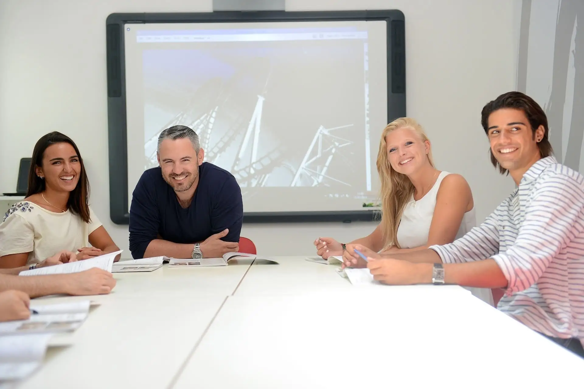 Students attending a class at the IELS Malta school