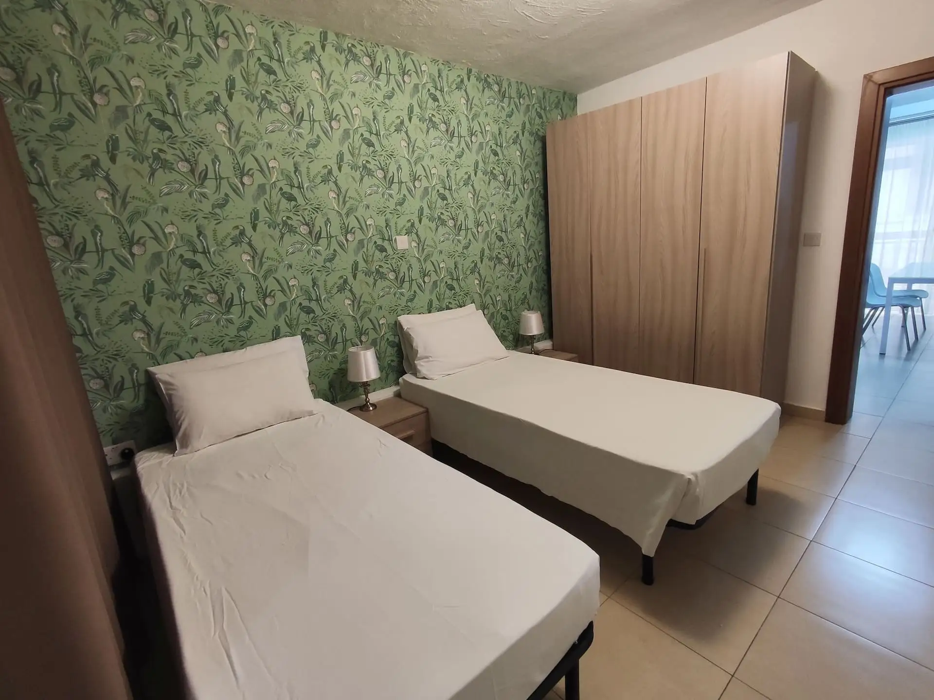Twin room in the Tigne Suites apartments