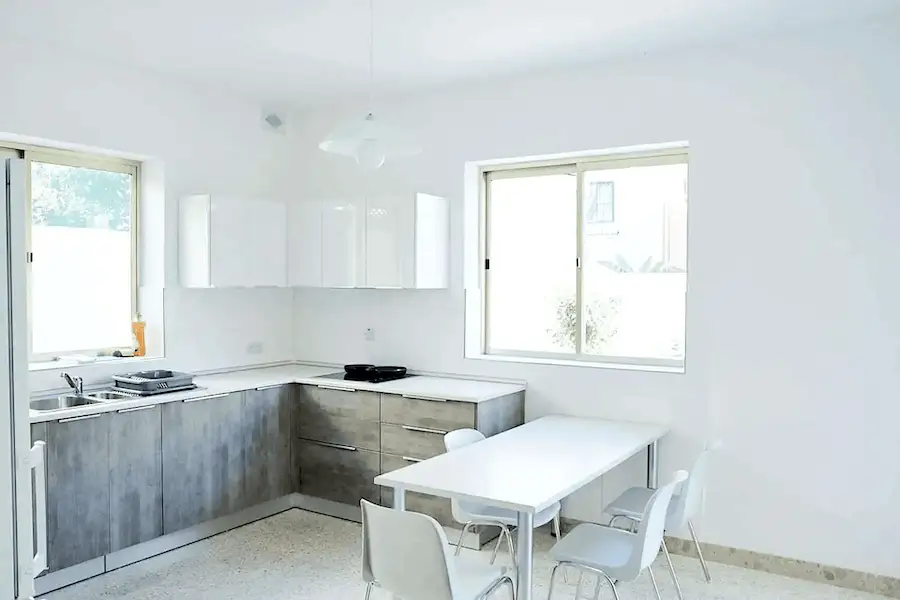 Springfields shared apartment kitchen