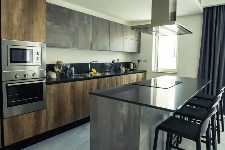 Kitchen of a Claret shared apartment