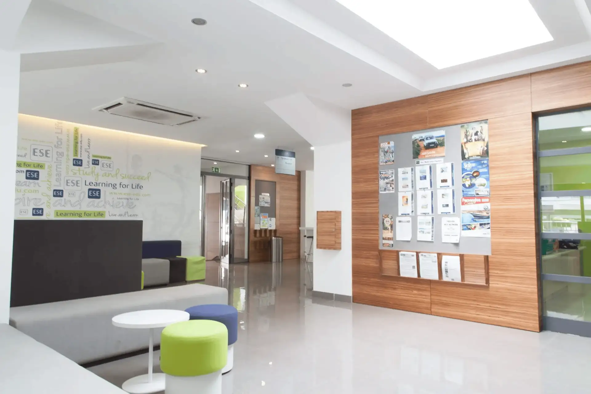 Modern entrance hall of ESE school in Malta