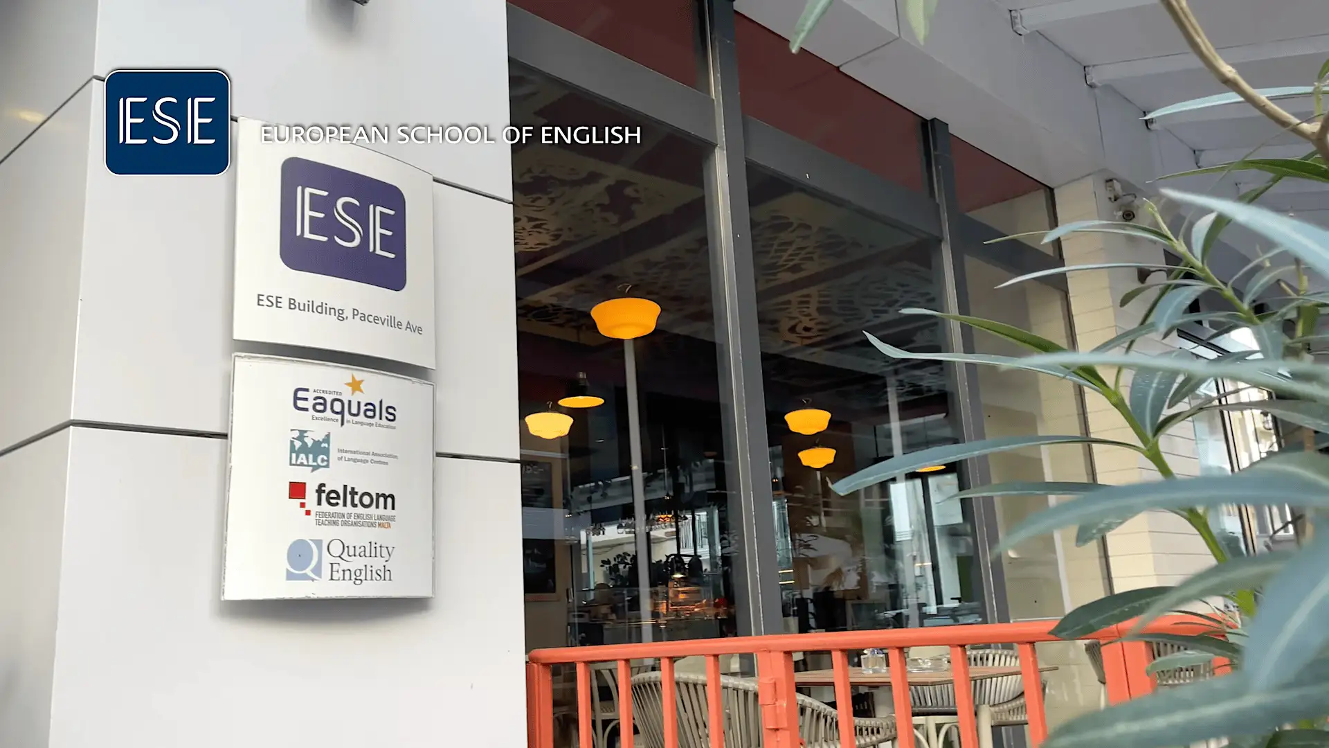 Front facade of ESE Malta school