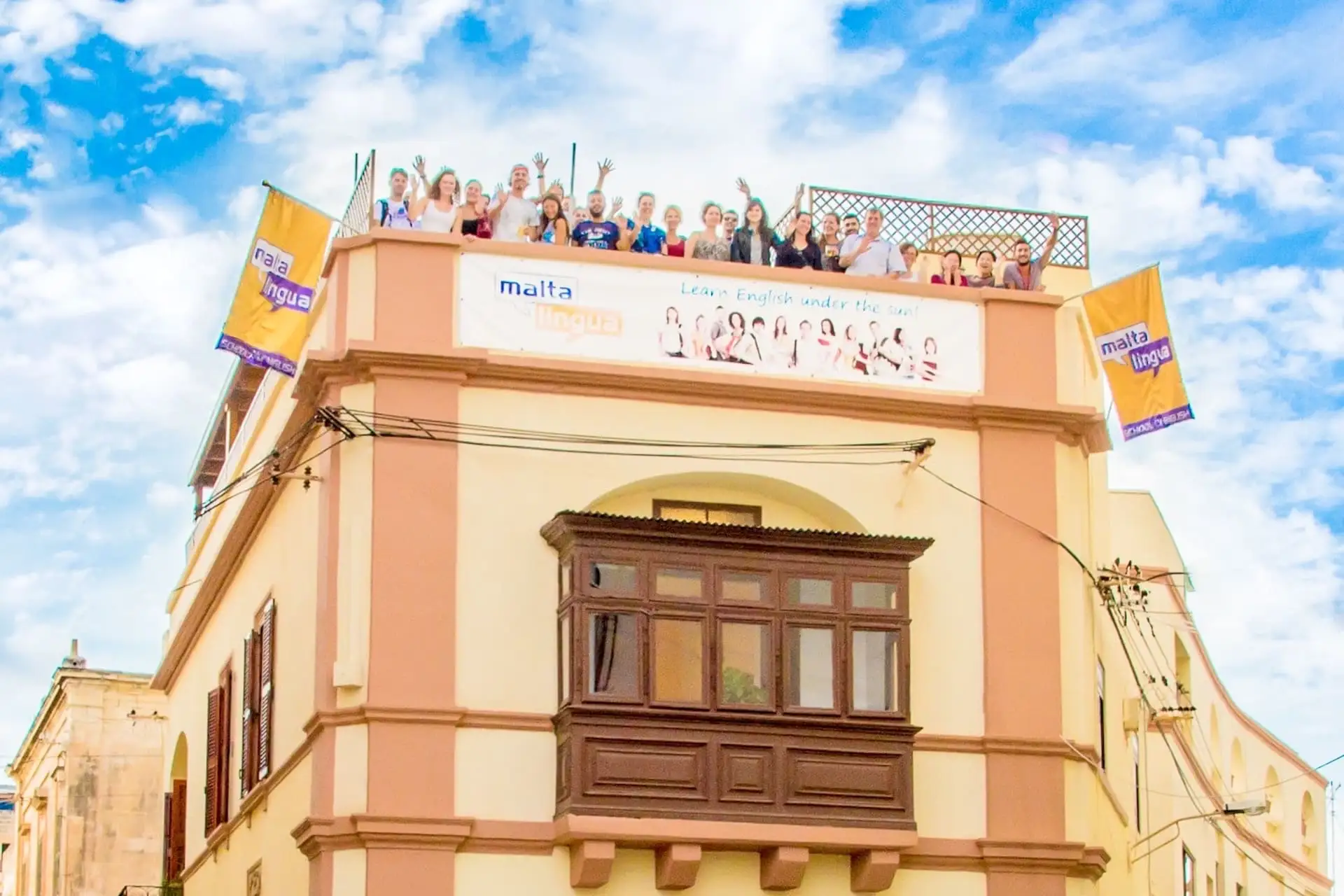 Edificio de la escuela de inglés Maltalingua en St Julian’s