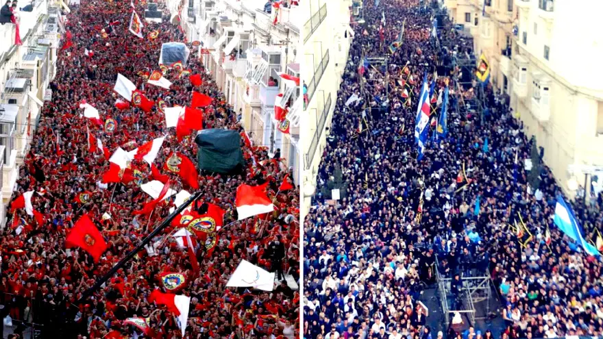Митинг Лейбористской партии и Националистической партии