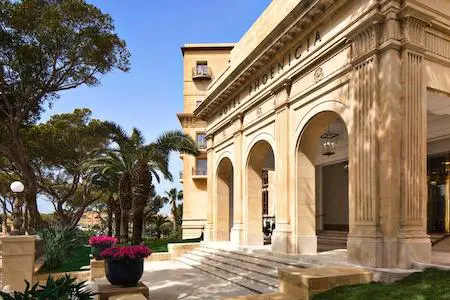 Outdoor entrance of the Phoenicia La Valette hotel