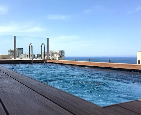 Swimming pool of the hotel Palais Le Brun (4 stars)