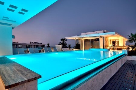 Piscina sul tetto dell'Hotel Valentina (3 stelle)