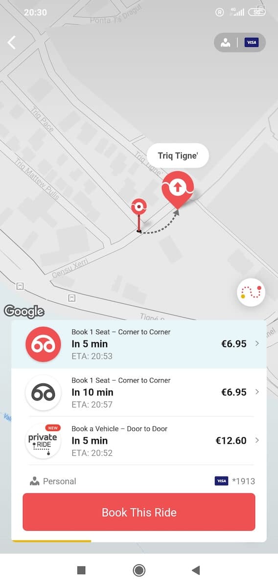 Destinazione Aeroporto di Malta, con l'applicazione Cool Malta