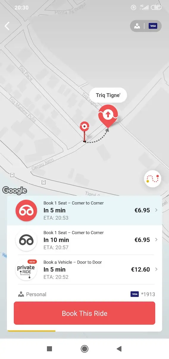 Destinazione Aeroporto di Malta, con l'applicazione Cool Malta