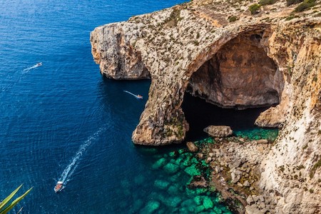 Grotte de Blue Grotto à Malte