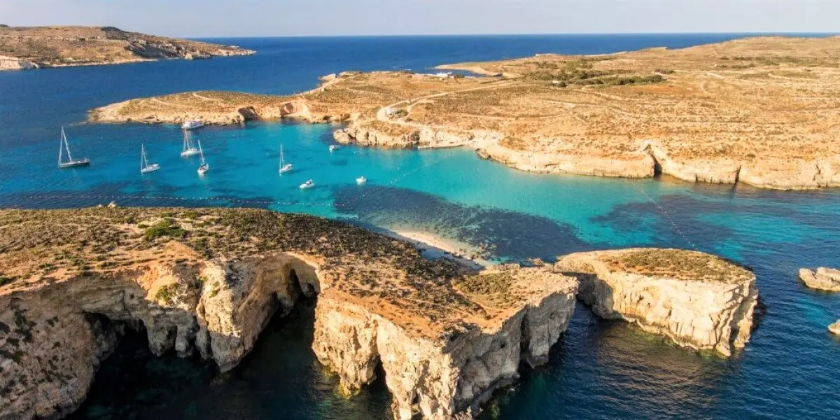 Blue Lagoon aerial view