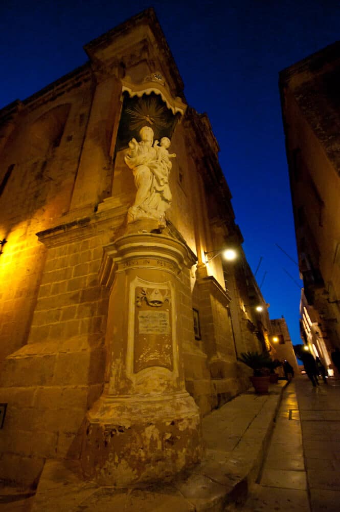 Mdina Malta à noite