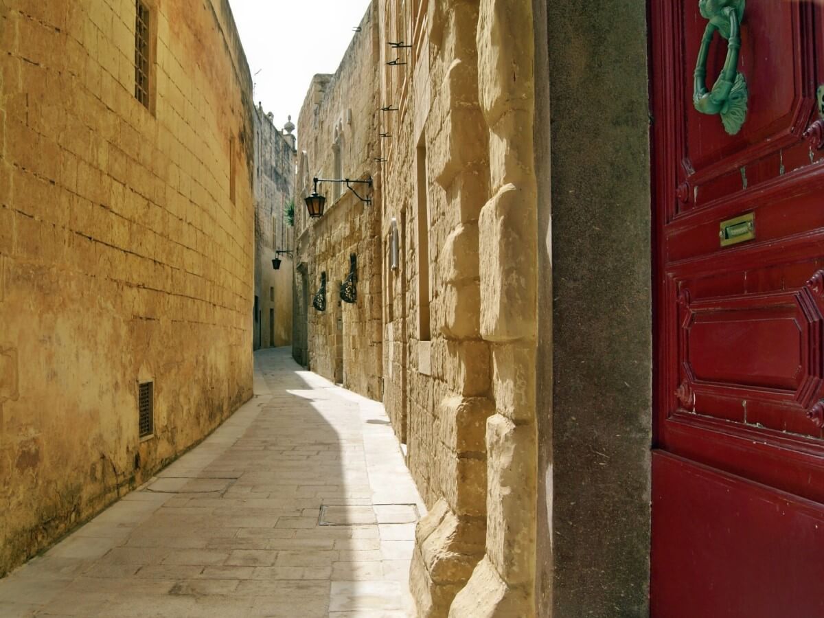 As ruas de Mdina Malta