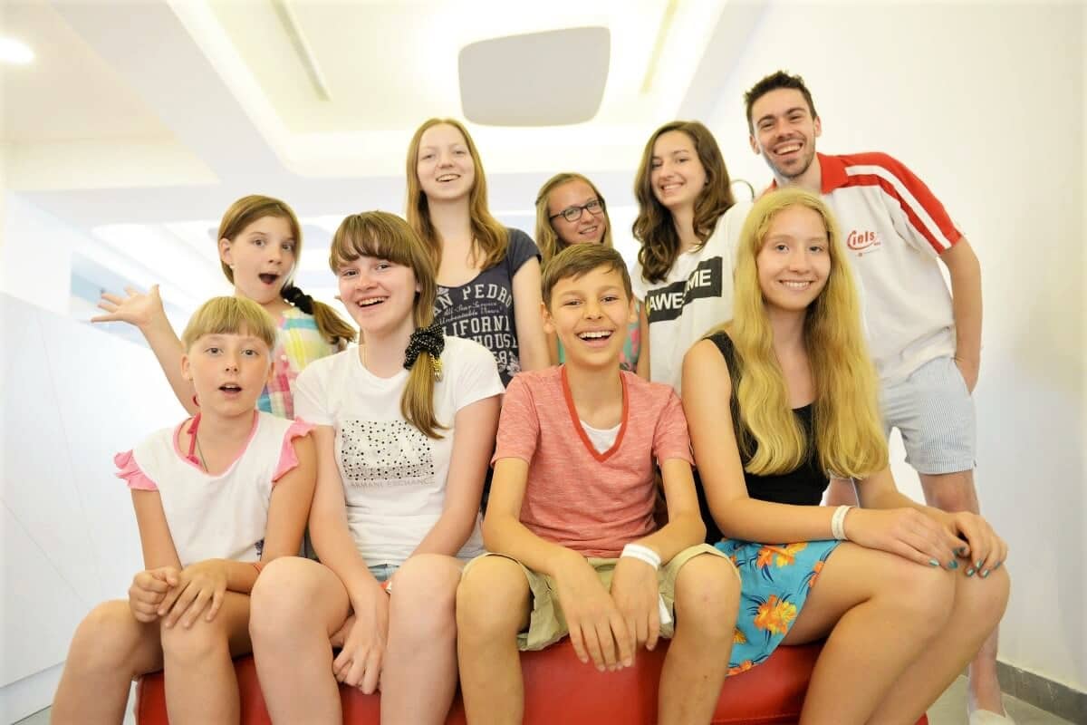 Group of young students in Malta