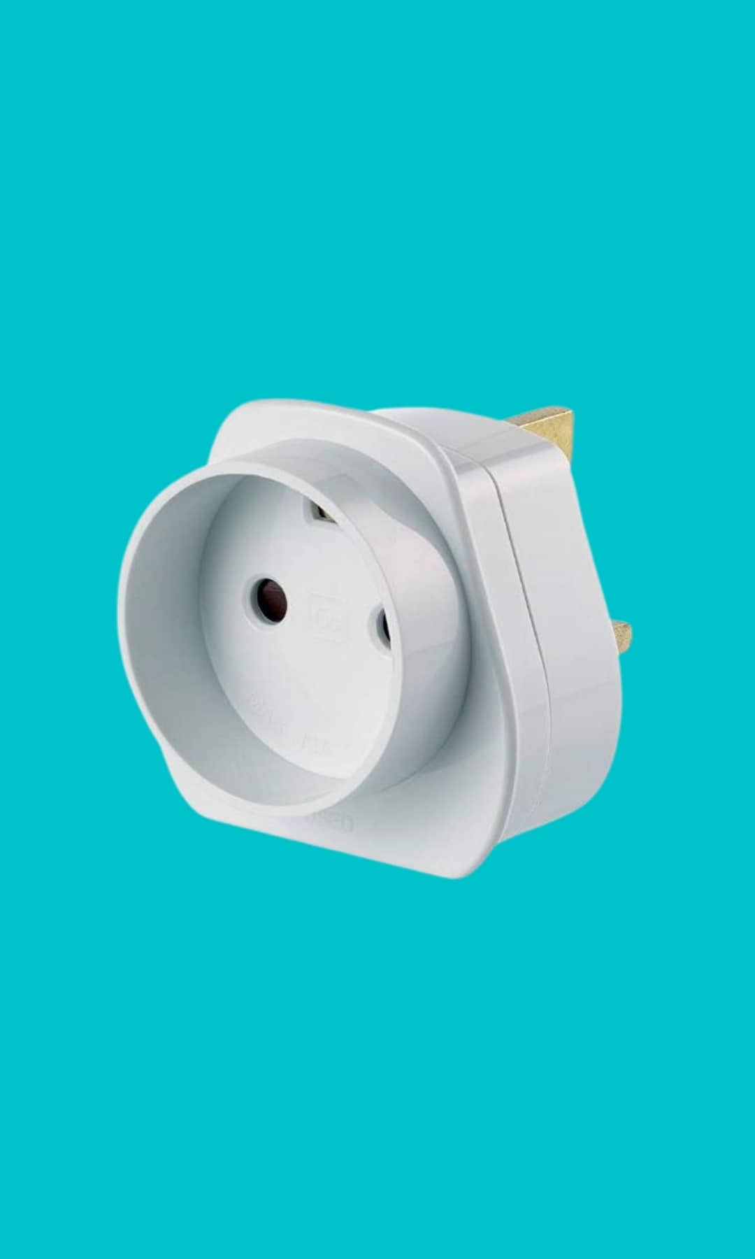 Adaptador de corrente de 3 pinos para tomadas de Malta