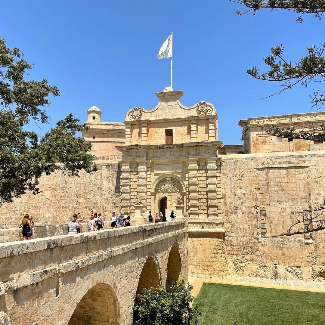 Porte entrée de l'ancienne capitale de Malte : Mdina