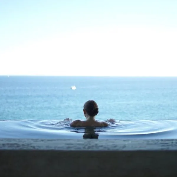 Hotel Malte : Piscina infinita con vista sul mare